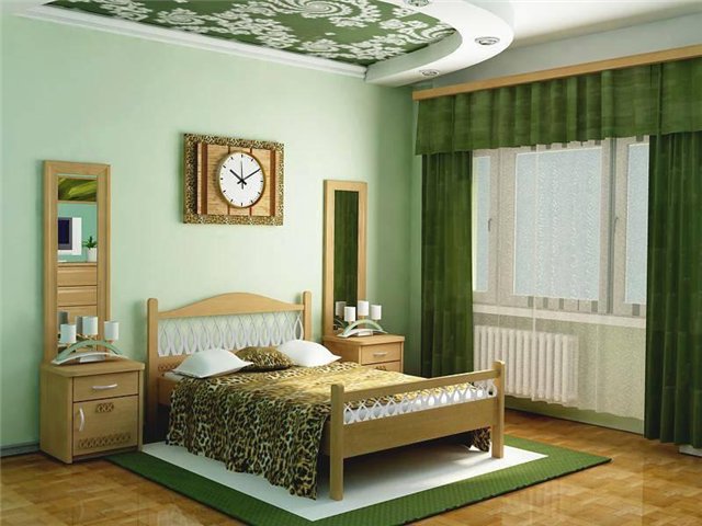Зеленая спальня – модная тенденция для современного человека
