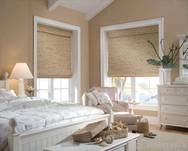 Рулонные шторы идеальны для спальни