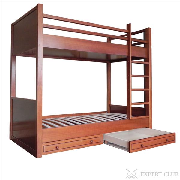 Двухъярусная кровать с вертикальной лестницей