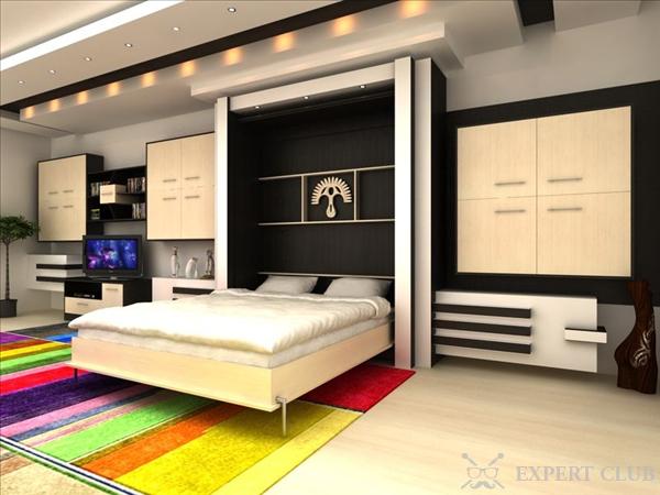 Как лучше разместить кровать в однокомнатной квартире