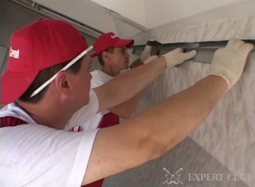 Разметка стен под стартовый профиль