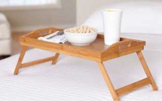 Удобный столик в кровать: преимущества и недостатки